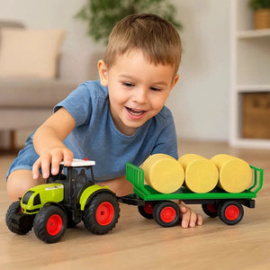 Big Daddy Farm Tractor with Hay Barrel | Lights & Sounds | Educational Kids Toy