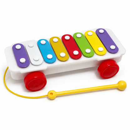 Play Baby Pull Along Musical Xylophone | Colourful Keys | Lightweight | Safe for Babies & Toddlers