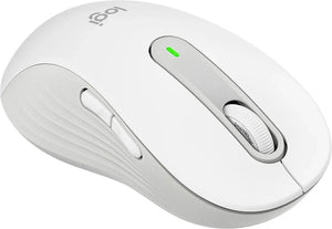 Souris sans fil Logitech Signature M650 L gauche, format standard, blanc cassé