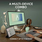 Logitech Pebble Keys 2 K380s & Pebble Mouse 2 M350s | Slim Bluetooth Combo | Multi-Device | US Layout