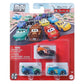 Disney Pixar Cars Mini Racers Die-Cast 3-Pack | 1:87 Scale Metal Vehicles | Assorted Character Sets