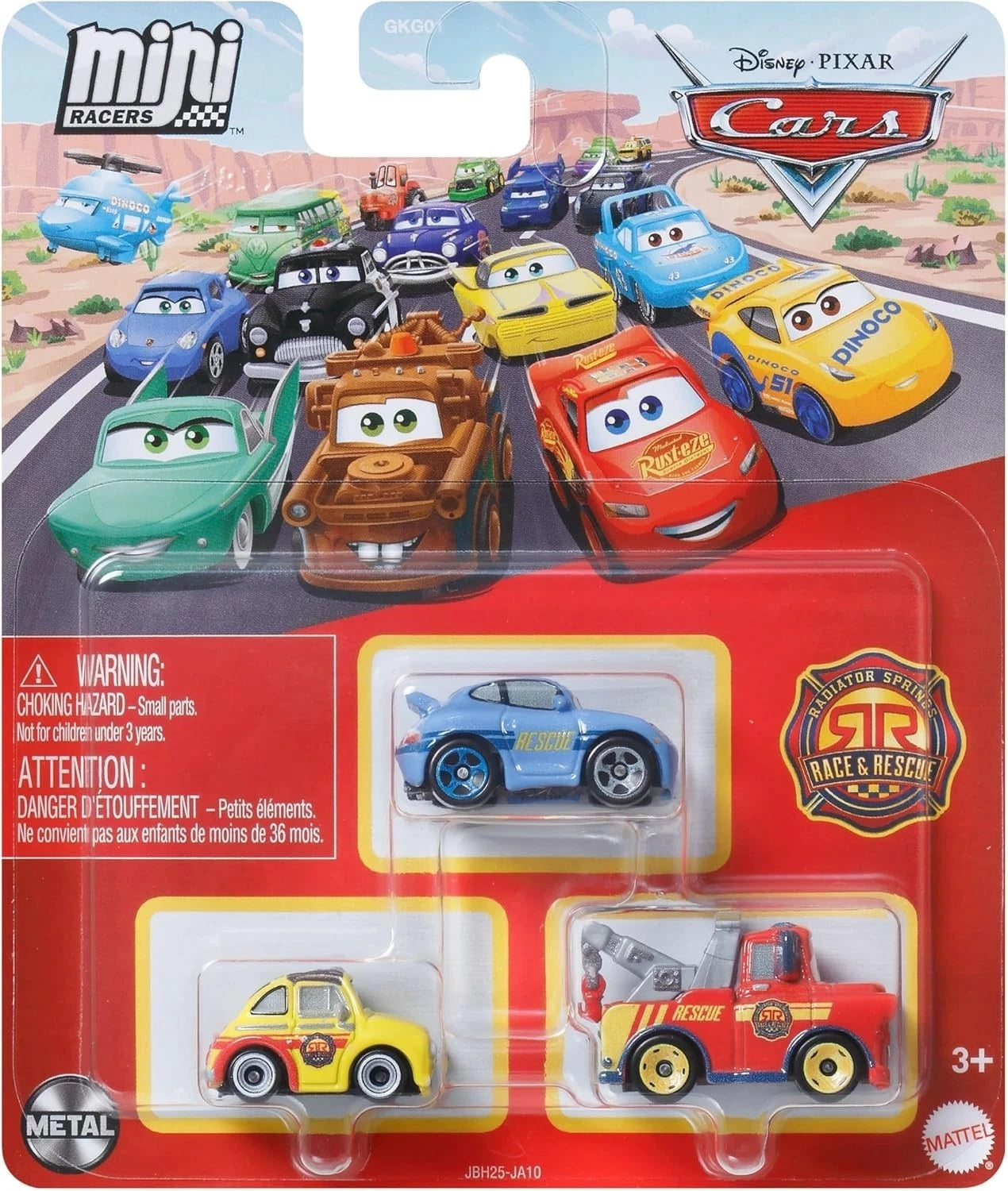 Coffret de 3 mini-voitures Disney Pixar Cars : Sally, Luigi et Martin