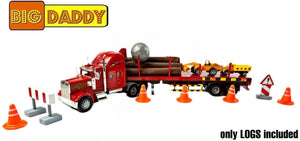 Big Daddy Lumber Transporter Lorry | Detachable Carrier | 6 Play Logs | Big Rig Series