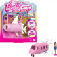 Coffret de jeu interactif Mini Barbie Land (5 pièces) avec poupée de 3,8 cm
