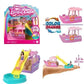 Coffret de jeu interactif Mini Barbie Land (5 pièces) avec poupée de 3,8 cm