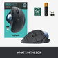 Souris trackball sans fil Logitech ergonomique pour droitier