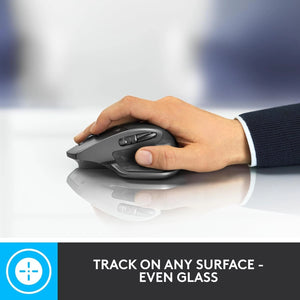 Logitech MX Master 2S Wireless Mouse | 4000 DPI Darkfield | Logitech Flow | Speed-Adaptive Scroll | Micro-USB