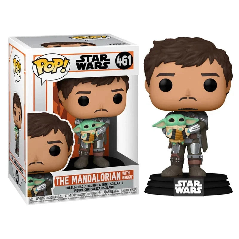 Funko POP! Star Wars : The Mandalorian - Mando tenant un enfant