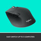 Logitech M720 Triathlon Multi-Device Wireless Mouse | Hyper-Fast Scroll | Bluetooth & Unifying | Logitech Flow | Black