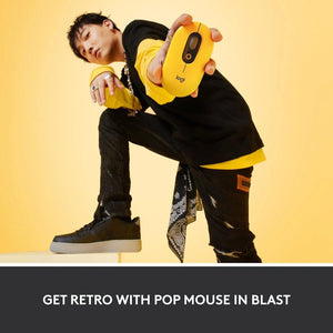 Souris Logitech POP Emoji Jaune Explosion