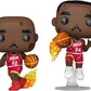 Funko Pop! Clyde Drexler & Hakeem Olajuwon 2-Pack | NBA JAM Houston Rockets Basketball Vinyl Collectible Figures