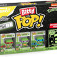 Funko Bitty Pop! TMNT 4-Pack | Raphael, Donatello, Leonardo + Mystery Figure