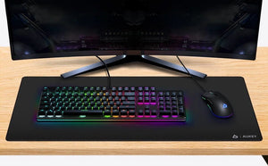 AUKEY KM-P2 XXL Gaming Keyboard & Mouse Pad Mat – Black 30 x 80cm