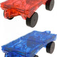 Mag-Genius Tiles Voiture Camion Train Coffret Rouge/Bleu