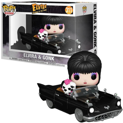 Funko POP! Rides Deluxe : Elvira, Maîtresse des Ténèbres - Elvira et Gonk