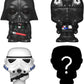 Funko Bitty POP! Star Wars Coffret de 4 figurines : Dark Vador, pilote de chasse TIE, Stormtrooper + figurine mystère