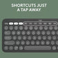 Logitech Pebble Keys 2 K380s & Pebble Mouse 2 M350s | Slim Bluetooth Combo | Multi-Device | US Layout