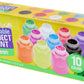 Peinture lavable pour enfants Crayola, 10 couleurs néon, flacons de 59 ml (2 oz) 54-2390