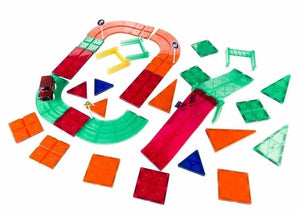 Mag-Genius Jeu de construction magnétique 33 pièces Circuit de course automobile 3D