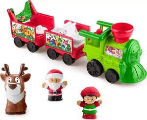 Fisher-Price Little People Musical Christmas Train | Santa, Elf & Reindeer