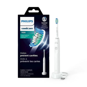 Brosse à dents électrique rechargeable PHILIPS Sonicare 1100 Power - Blanche