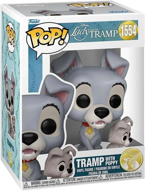 Funko Pop! Disney : La Belle et le Clochard - Clochard avec son chiot