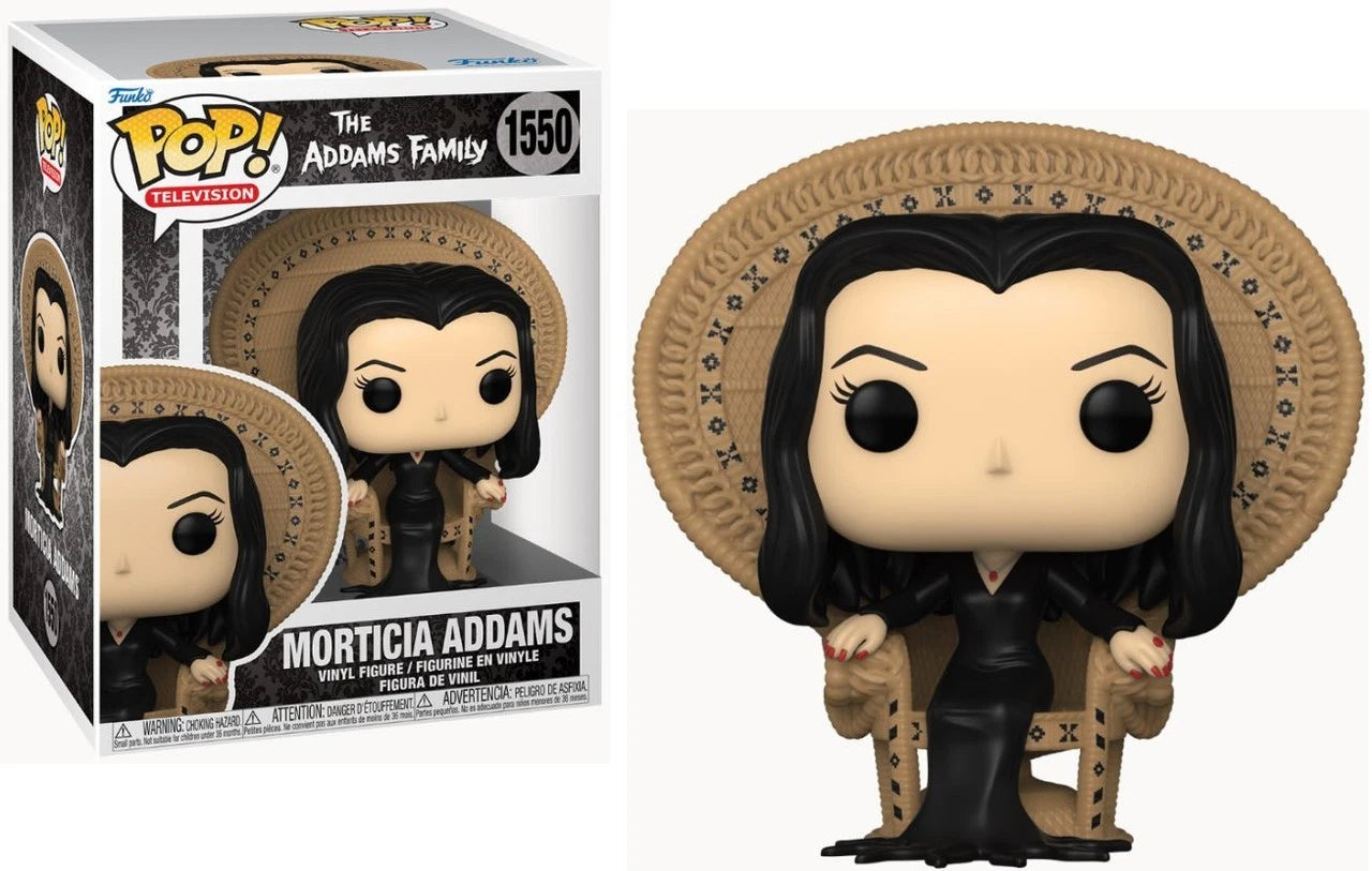Funko POP! Deluxe : TV : La Famille Addams – Morticia Addams dans un fauteuil