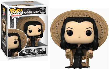 Funko Pop! Deluxe Morticia Addams in Chair | The Addams Family Television Vinyl Collectible Figure