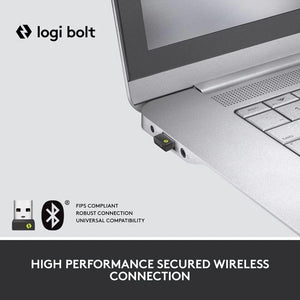 Logitech Lift for Business, Souris ergonomique verticale Bluetooth Blanc cassé