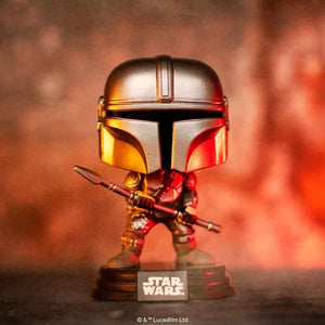 Funko Pop! The Mandalorian with Beskar Staff #479 | Star Wars Funko Exclusive Vinyl Figure