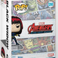 Funko Pop! & Pin Black Widow | Marvel Avengers 60th Anniversary Vinyl Figure + Enamel Pin