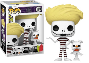 Funko Pop! & Buddy Jack Skellington with Zero | The Nightmare Before Christmas Vinyl Collectible Figure
