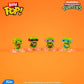 Funko Bitty Pop! TMNT 4-Pack | Raphael, Donatello, Leonardo + Mystery Figure