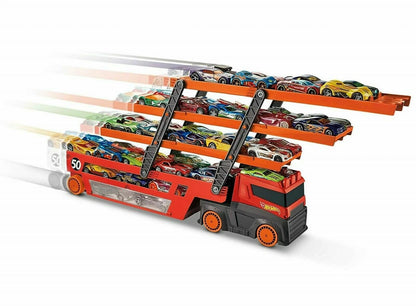 Hot Wheels Mega Hauler Car Transporter | 6 Expandable Levels, Holds Up to 50 Cars