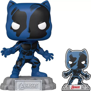 Black Panther Funko Pop! & Pin #1244 | Marvel Avengers 60th Anniversary Vinyl Figure + Enamel Pin