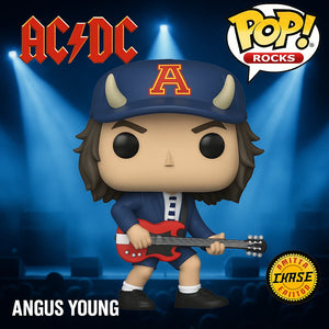 Funko Pop Chase AC/DC Rocks Angus Young Chapeau à cornes de diable #91