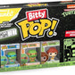 Funko Bitty Pop! Leonardo, Michelangelo & April O'Neil 4-Pack | TMNT + Mystery Figure Vinyl Collectible