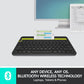 Clavier sans fil multi-appareils Logitech K480, Bluetooth, noir