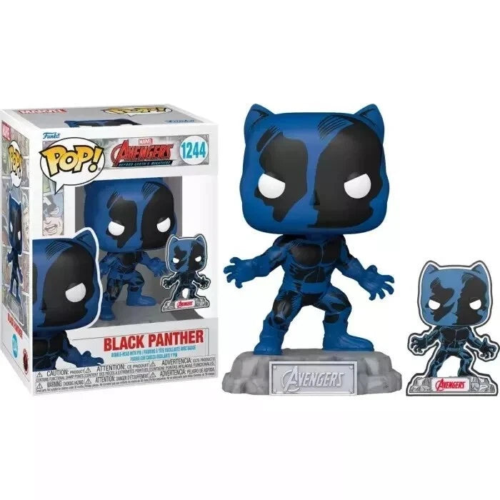 Funko Pop! et pin's : Les Avengers : - 60e anniversaire, Black Panther avec pin's