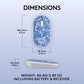 Souris sans fil Logitech M340, clics silencieux, motif floral bleu