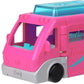 Coffret de jeu interactif Mini Barbie Land (5 pièces) avec poupée de 3,8 cm