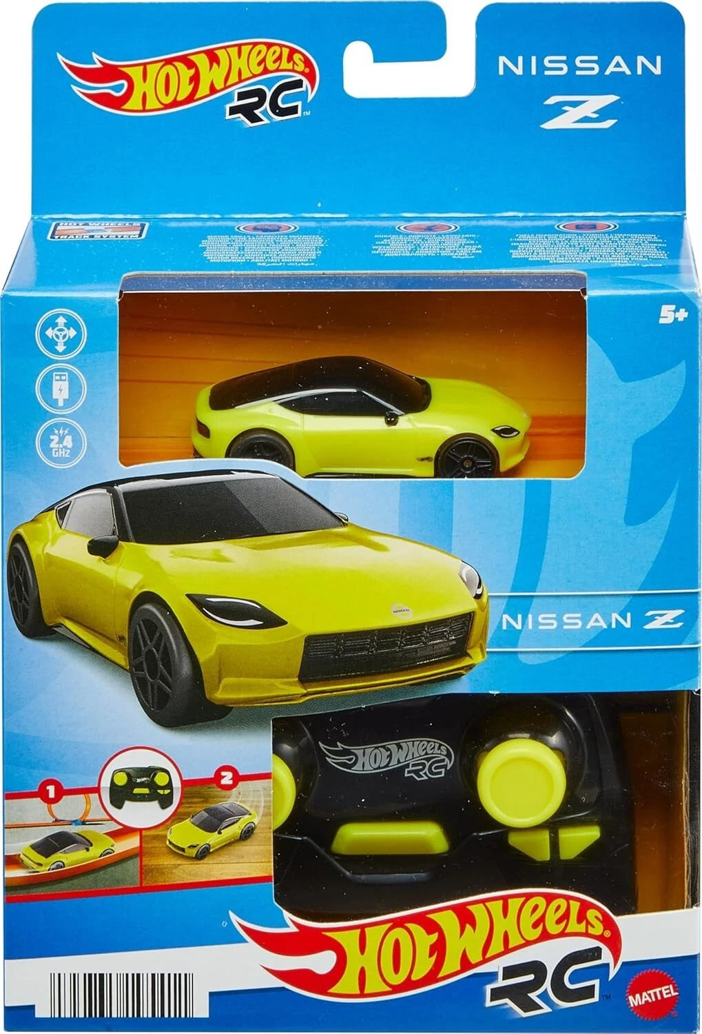 Hot Wheels Nissan Z, voiture télécommandée à piles pour jouer sur ou hors piste