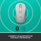 Souris sans fil Bluetooth Logitech Signature M650 L pour les entreprises, blanc cassé