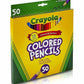 Crayola Colored Pencils Art Tools 50 Count