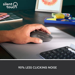 Souris sans fil Logitech Signature M650 L pour gaucher, couleur graphite