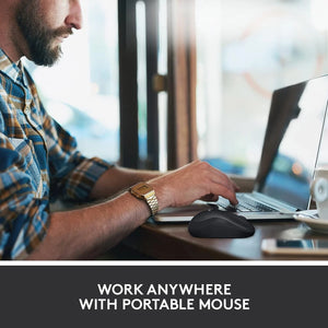 Logitech M185 Wireless Mouse | 12-Month Battery | Plug-and-Forget Nano Receiver | Ambidextrous | Black