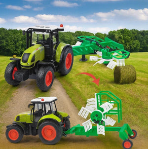 Big Daddy Farm Tractor with Crop Rake | Lights & Sounds | Educational Kids Toy