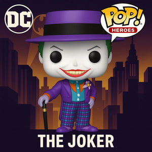 The Joker with Hat Funko Pop! #337 | Batman 1989 Heroes DC Vinyl Collectible Figure