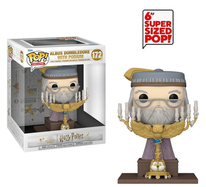 Funko Pop! Deluxe Albus Dumbledore with Podium #172 | Harry Potter Prisoner of Azkaban Vinyl Collectible Figure