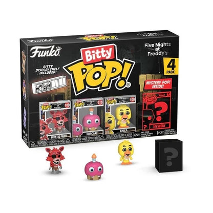 Funko Bitty Pop! Five Nights at Freddy's 4-Pack | Foxy, Cupcake, Chica + Mystery Figure